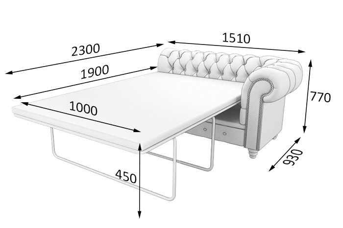 Секция 2-мест.раскл.с левым подлокотником ЧЕСТЕР-ЛЮКС ChL2L-r фото 1