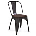 Стул металлический Bistro Wood фото 0