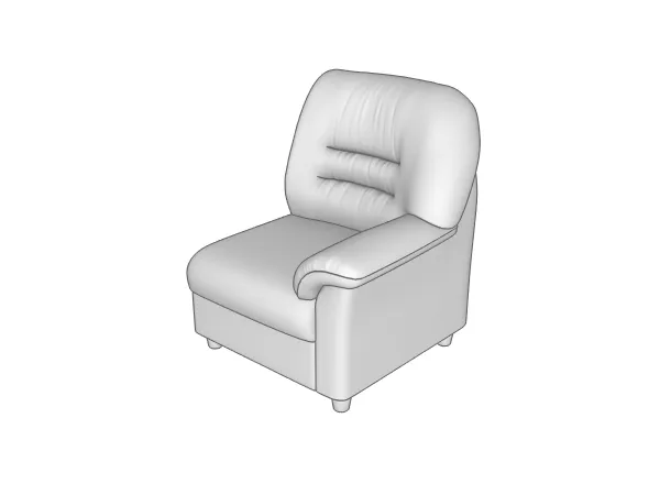 Секция 1-местная  с прав. подлокотником Премьер P1R/L фото 3